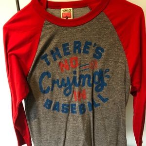 Women’s “No Crying in Baseball” Tee